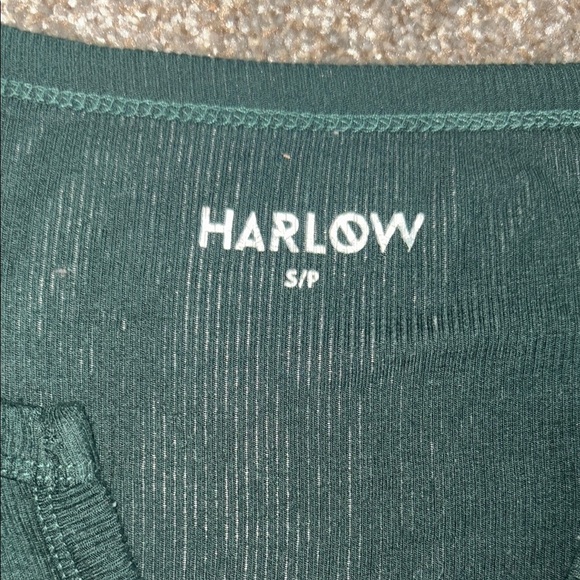 Harlow Green Buttoned Crop Top - Picture 6 of 6